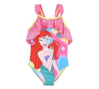 Disney Principessa Costume da Bagno per Bambine, Costume Intero Ariel Design per Bambina, Taglia 6 Anni | Rosa