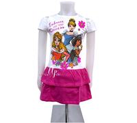 Disney Principesse Abito Cotone Vestito Festa Bambina 4-9anni Tutu