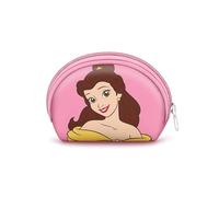 Disney Principesse Belle-Portamonete Ovale Casual, Rosa, 12 x 9 cm