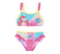 Disney Principesse Bikini per Ragazze, Ariel Design Costume da Bagno Due Pezzi per Bambina, Taglia 4 Anni | Gialla