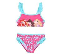 Disney Principesse Bikini per Ragazze, Raperonzolo Ariel e Belle Design Costume da Bagno Due Pezzi per Bambina, Taglia 3 Anni | Blu