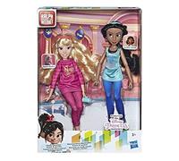 Disney Principesse Comfy Squad Jasmine e Aurora, bambole per film caos in rete con abbigliamento casual e accessori