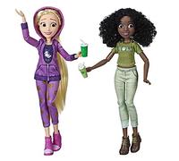Disney Principesse Comfy Squad Rapunzel e Tiana, bambole per il film caos in rete con abbigliamento casual e accessori