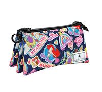 Disney Principesse Disney Fearless-Astuccio Triplo HS, Multicolore, 23 x 11 cm