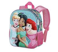 Disney Principesse Disney Vibes-Zaino 3D Piccolo, Blu, 26 x 31 cm, Capacità 8.5 L