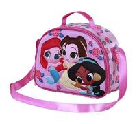 Disney, Borsa Porta Merenda 3D Unisex Kids, Rosa Principesse, One size