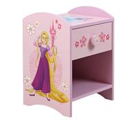 Disney Princess Kids Bedside Table with Drawers for Storage, Light Pink Comodino, Legno ingegnerizzato MDF da 15 mm, Piccolo