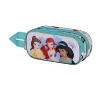 Disney Principesse Rainbows-Astuccio 3D Doppio, Multicolore, 22 x 10 cm