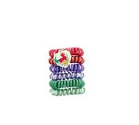 Disney Principesse - Set di 4 elastici senza traccia per bambine - Accessori per capelli per bambini - Capelli fini - Ariel la Sirenetta - Antiscivolo - Stile morbido - Prodotto ufficiale Disney