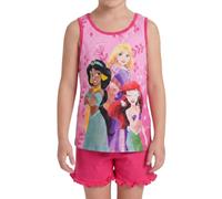 Disney Principesse T-Shirt e Pantaloncini per Bambine e Ragazze, Pigiama 2 Pezzi Rapunzel, Ariel e Jasmine, Confezione Regalo Inclusa, Taglie 3 a 8 Anni (IT, età, 3 Anni, Regular, Fuchsia)