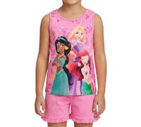 Disney Principesse T-Shirt e Pantaloncini per Bambine e Ragazze, Pigiama 2 Pezzi Rapunzel, Ariel e Jasmine, Confezione Regalo Inclusa, Taglie 3 a 8 Anni (IT, età, 8 Anni, Regular, Rosa)