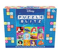 Disney puzzle blitz - gioco da tavolo per bambini 8+ e famiglie - sfida di velocità, logica e osservazione - 100 sfide, 4 livelli - per 2-4 giocatori