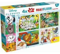 Liscianigiochi Disney Puzzle Maxifloor 4 X 48 Classic Misto, 91737