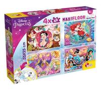 Lisciani Giochi- Disney Puzzle Maxifloor 4 X 48 Princess, 91744
