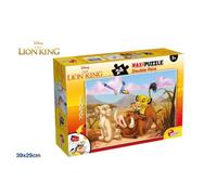 DISNEY PUZZLE RE LEONE THE LION KING 24 PEZZI DIM 70X50 CM MAXI PUZZLE 2 IN 1
