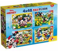 Lisciani Puzzle Disney Mickey Supermaxi 4 x 48 pezzi per bambini