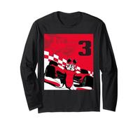 Disney Racing 3rd Birthday 3 Years Old Mickey Mouse Race Car Maglia a Manica