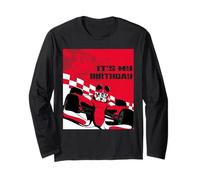 Disney Racing "It's My Birthday" Mickey Mouse Race Car Party Maglia a Manica