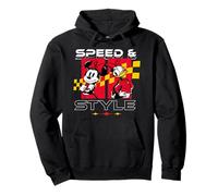 Disney Racing Minnie & Daisy Speed & Style Race Car Drivers Felpa con Cappuccio
