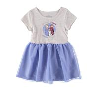 Disney Ragazze Taglia Unica Frozen Principessa Elsa Maniche Corte Tulle...