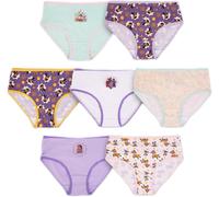 Disney Ragazze' Wish 100% Cotone Pettinato 7-Pezzi Mutande In Taglie 4, 6, 8