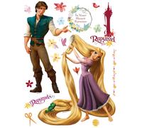 Disney Raperonzolo Muro Adesivi 65x85cm Decorativo Calcomanie Set Bambina Camera