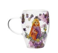 Disney Rapunzel floral decorative glass mug Widdop & Co