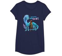 Disney Raya and the Last Dragon Fill the World With Light Maglietta, Ragazze, Navy, S