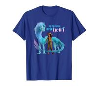 Disney Raya and the Last Dragon Fill the World With Light Maglietta, Uomo, Blu Reale, S