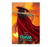 Disney Raya Poster 61x91.5cm 61x91.4cm gli Ultimi Drago Film Art Stampa Nuovo
