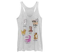 Disney Razze di Gatto Camicia, Bianco Erica, XS Donna