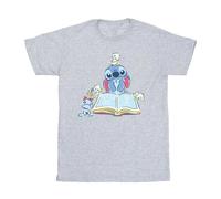 Disney Reading Reading A Book Maglietta Lilo & Stitch Ragazze (BI23230)