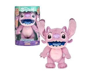 Disney Real FX Chatty Angel Puppetronic - Peluche Angelo di Lilo & Stitch, peluche interattivo con funzionamento di burattino, 100+ Moviemineti e Suoni, 6+ anni, famoso (RE003000)