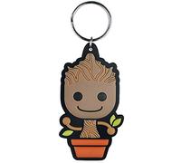 Disney RK38391C Guardians of The Galaxy-Baby Groot Rubber Keychain, Metal, Multicoloured, 4 x 6 x 1.3 cm