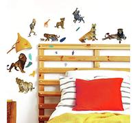 Disney RMK4078SCS Adesivi Riposizionabili Il Re Leone, Vinile, Marrone, 4,47 cm, 4,17 cm by 21,69 cm, 21,16 cm