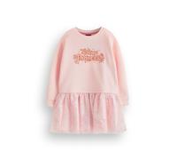 Disney Princess Girls Vestito Maglione | Felpa per Bambini con Gonna in Tulle Scintillante in Rosa | Film Film Merchandise Regalo Bambini