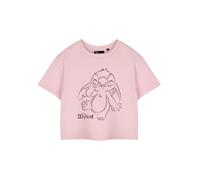 Disney Maglietta Donna Taglio Corto Rosa | Maglietta Grafica Stitch | Top a Maniche Corte | Abbigliamento di Cartone Animato Carino | Abbigliamento Estivo Casual | Maglietta Rosa alla Moda