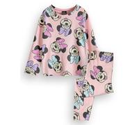 Disney Rosa Minnie All Over Print Pigiama a maniche lunghe a gamba lunga Ragazze