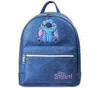 Disney Stitch Zaino Donna Zainetto Ragazza Adolescenti Mini Zaino da Viaggio Ecopelle Borsa a Tracolla Moda Regali per Lei (Blu Stitch)