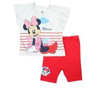 Disney Set Baby Minnie, Comodi Vestiti, Perfetti per i Bambini con Un Design Minnie Mouse, Rosso, 6 Mesi