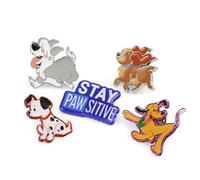 Disney Set di 5 spille glitterate a forma di cane