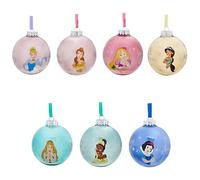 Disney - Set di 7 palline per albero di Natale, motivo: Principesse