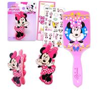 Disney Set di accessori per capelli Minnie Mouse per bambini, con spazzola per capelli Disney e clip per artigli, accessori per capelli per ragazze e donne