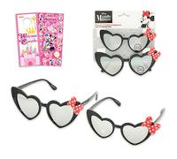 Disney Set di occhiali da sole Minnie Mouse per genitori e bambini, confezione con 2 paia di occhiali da sole Minnie eleganti, comodi e resistenti e adesivi, altri accessori di protezione UV per donne