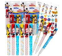Disney Set di penne a sfera Topolino, confezione con 24 penne a sfera Topolino per bambini e adulti più adesivi, molto altro ancora | Kit bomboniere Topolino