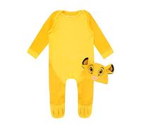 Disney Set di Tutina da Notte e Cappello per Bambino Re Leone Simba Giallo 9-12 Mesi