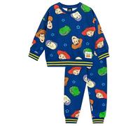 Disney Set Felpa e Joggers Toy Story | Felpa e Pantaloni Sportivi per Ragazzi | Tuta Woody e Buzz per Bambini | Merchandise Ufficiale di Toy Story | Blu | 5-6 Anni