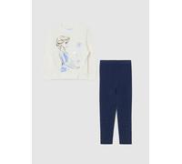 DISNEY, Set Felpa Leggins Multicolor Da Bambina In Misto Cotone Con Stampa, Multicolor, Taglia: 4-5