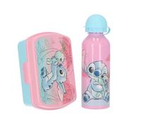 Disney Set per Il Pane - Contenitore per Il Pranzo e Bottiglia 400 ml, Stitch
