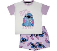 Disney Set Pigiama Corto Lilo e Stitch per Bambina - 100% Cotone - 9-10 Anni: 140cm